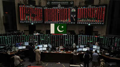 The Pakistan stock market has plunged since the April 22 attack in Pahalgam. (AI image) Operation Sindoor impact: Pakistan stock market crashes 5% after India strikes Pakistan terrorist camps