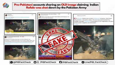 Did Pakistan shoot down Rafale jet during Operation Sindoor? PIB fact check says no
