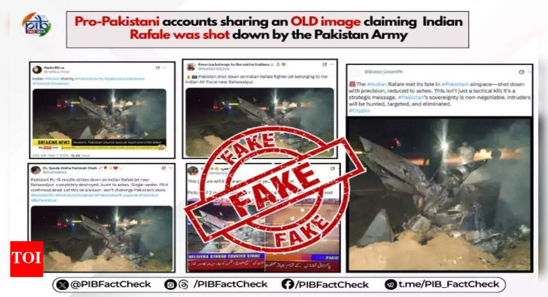 Did Pakistan shoot down Rafale jet during Operation Sindoor? PIB fact check says no