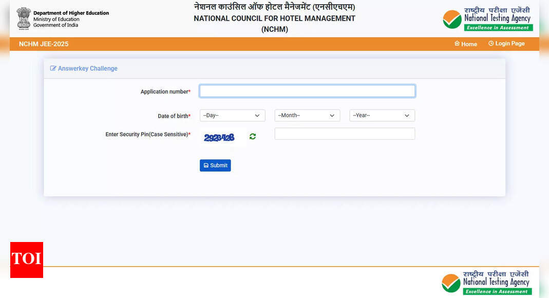 NCHMCT JEE 2025 answer key released; objections open till May 10