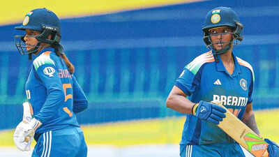 India's Jemimah Rodrigues and Deepti Sharma (BCCI) Jemimah Rodrigues' century powers India to 23-run win over South Africa, to face Sri Lanka in final