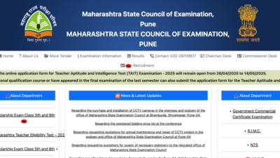 MAHA TAIT 2025 application deadline extended, exam scheduled from May 24 to June 5: Check direct link and key details here – Times of India