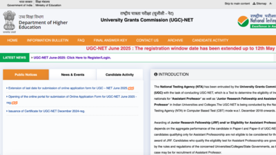 NTA extends application deadline for UGC NET June 2025, issues revised schedule: Check official notification here – Times of India