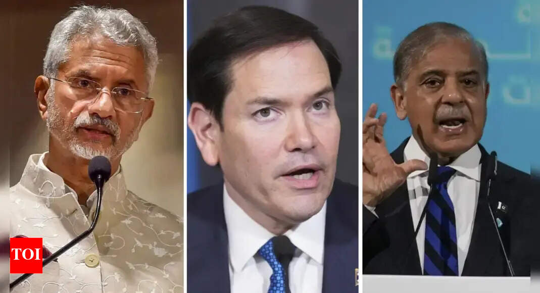 US secretary Marco Rubio speaks to EAM Jaishankar, Pakistan PM Shehbaz Sharif, urges ‘immediate de-escalation’ | India News – The Times of India