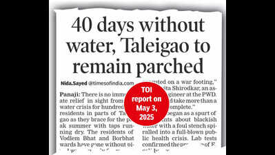 Parched Taleigao may get water this weekend