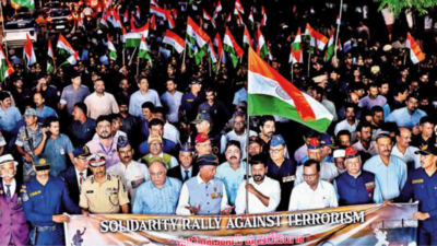 Operation Sindoor: Telangana CM Revanth Reddy leads rally in solidarity with Indian armed forces