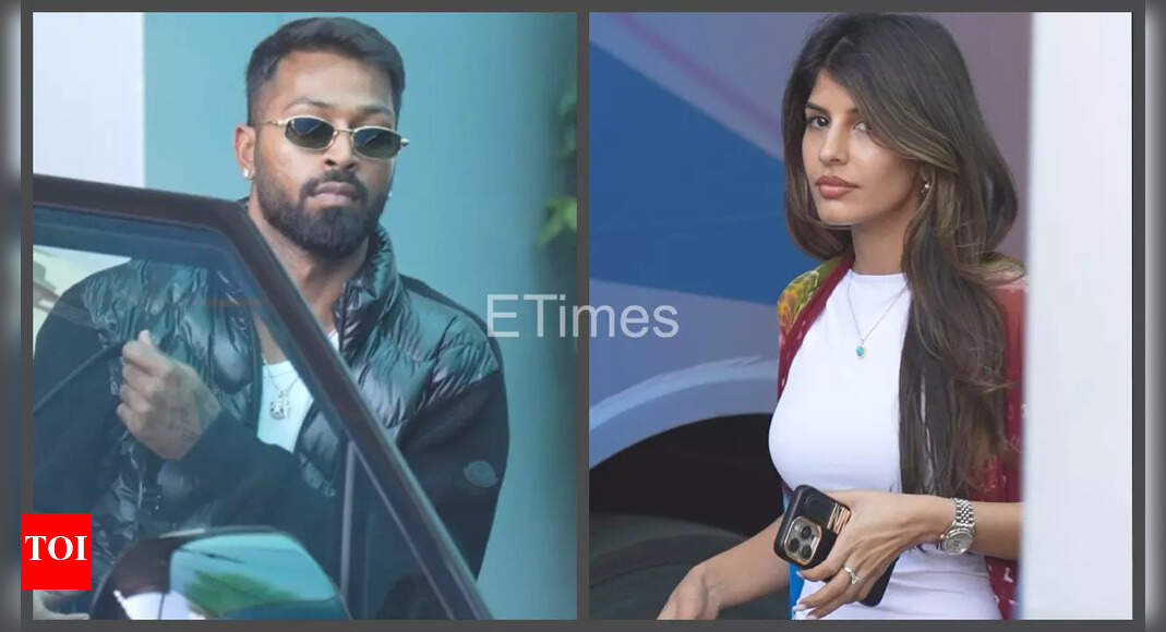 Hardik-Jasmin spotted at airport as MI returns home