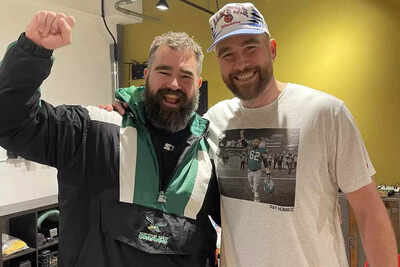 Travis Kelce and Jason Kelce could make history as the first NFL stars to  win a major entertainment award | NFL News - Times of India