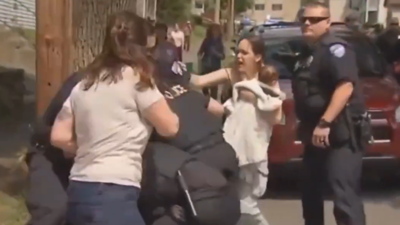  ICE agents drag mother away from baby during violent arrest