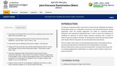 JEE Mains 2025 Paper 2 final answer key shortly on jeemain.nta.nic.in, result to follow – Times of India