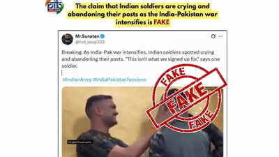 PIB debunks fake news about Indian soldiers abandoning posts