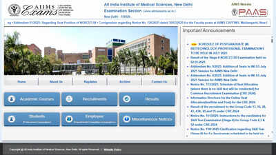 AIIMS INICET 2025 admit card to be released today on aiimsexams.ac.in; exam on May 17 – Times of India