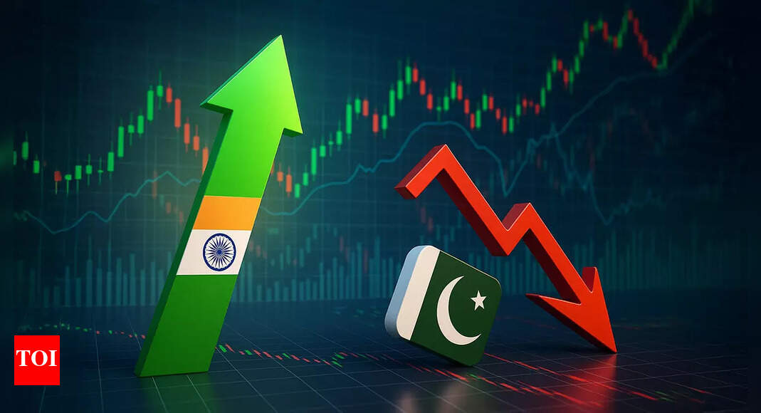 India stock market is 245 times Pakistan’s stock market! Nifty50 resilient, KSE 100 crashes 9.5% amidst India-Pakistan tensions - Times of India