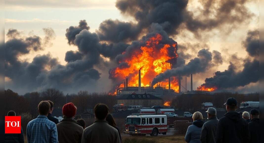 Fire at chemical plant in northeastern Spain keeps thousands indoors