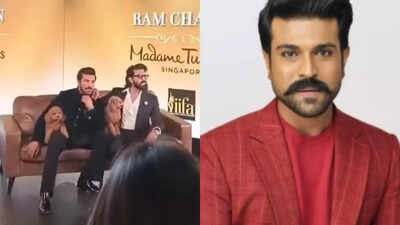 Ram Charan reveals his Wax statue in London; hid furry pal Rhyme steals the show