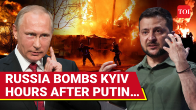 Putin Calls For Peace Talks, But Kyiv Rocked By Russian Drone Attack Hours After Offer