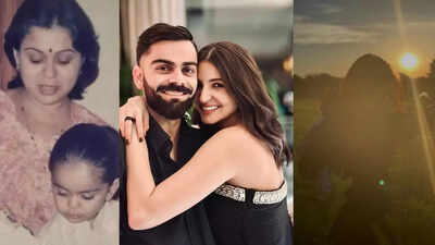 Virat Kohli drops UNSEEN PIC of Anushka Sharma on Mother's day, with adorable childhood pic with mom; fans are happy all's well after the Avneet Kaur controversy! - See inside