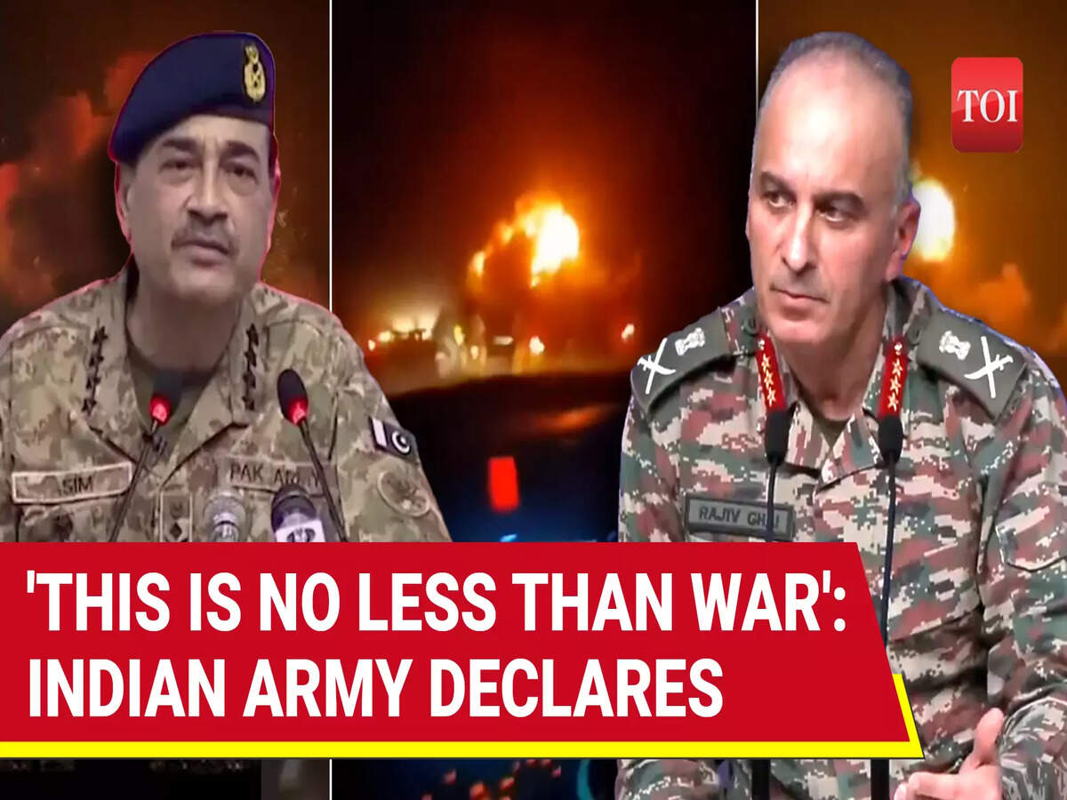 Indian Army's 'WAR DECLARATION,' Lambasts Pak Army For Acting Like  Terrorists At LoC | Watch | News - Times of India Videos