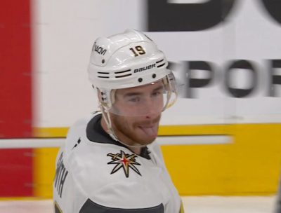 Reilly Smith in action late as the Golden Knights veer away from the Indiana Oilers' scare in the Western Conference thriller