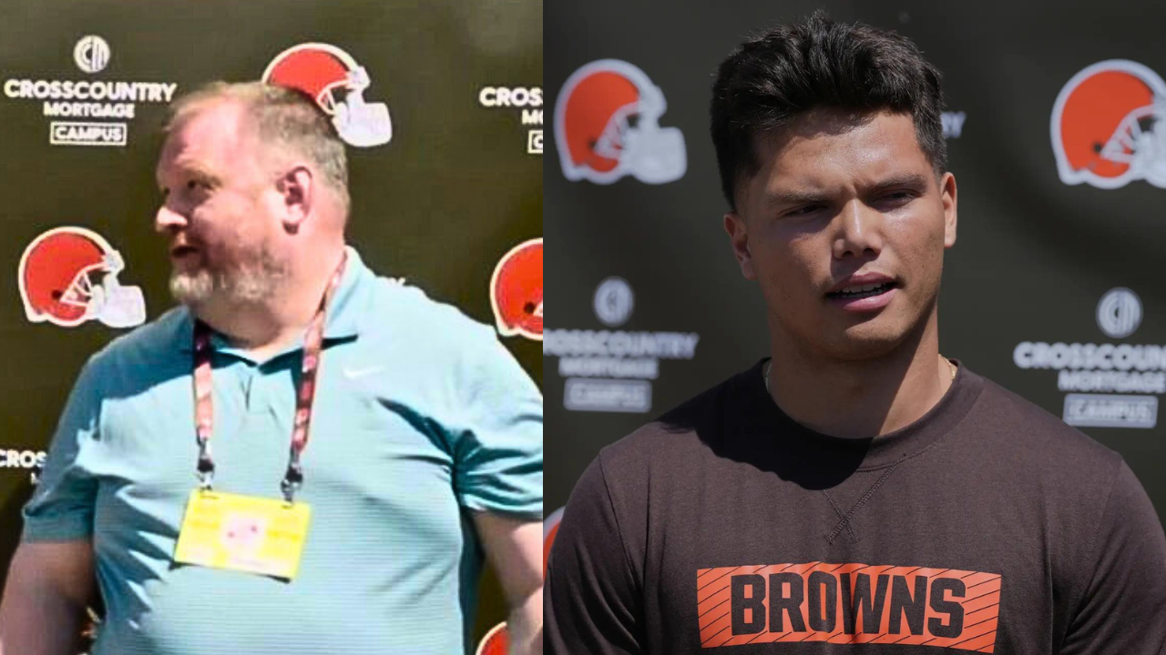 Super awkward: Browns reporter seen mocking Rookie QB Dillon Gabriel's height during press meet | International Sports News - The Times of India