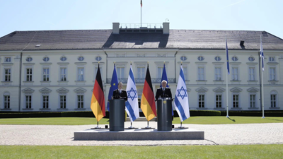 German FM visits Israel, doubts military solution for Gaza