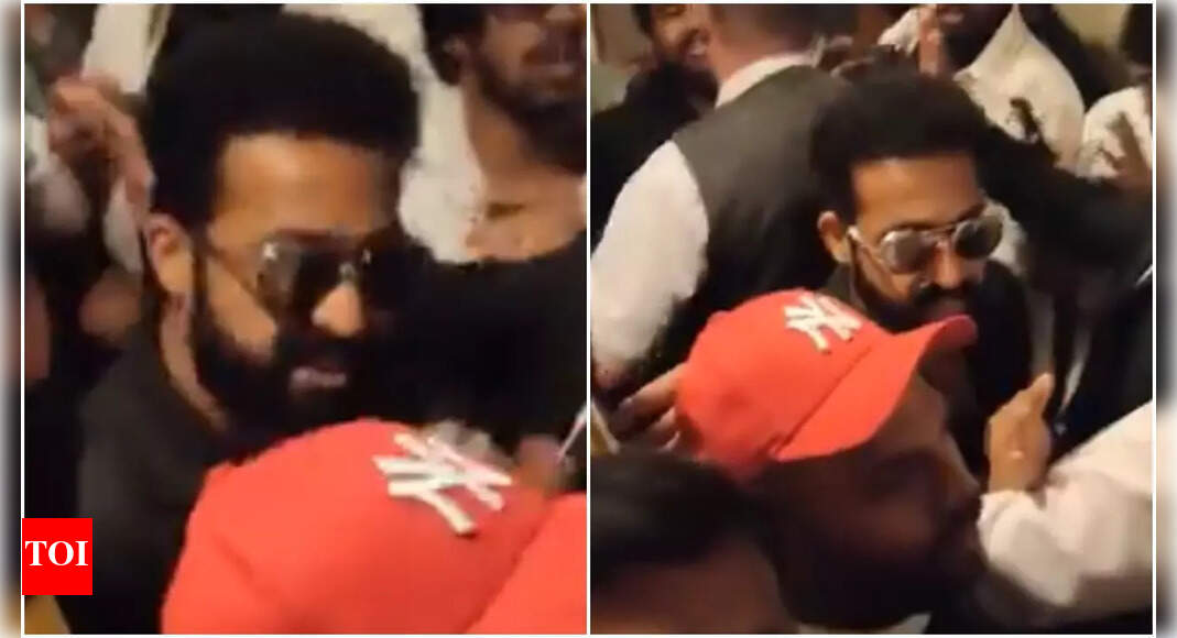 Jr NTR lost his cool at fans during 'RRR' event; WATCH