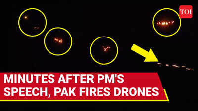 Pakistan Attacks India Moments After PM Modi's Ultimatum; Drones Destroyed Mid-air In J&K's Samba