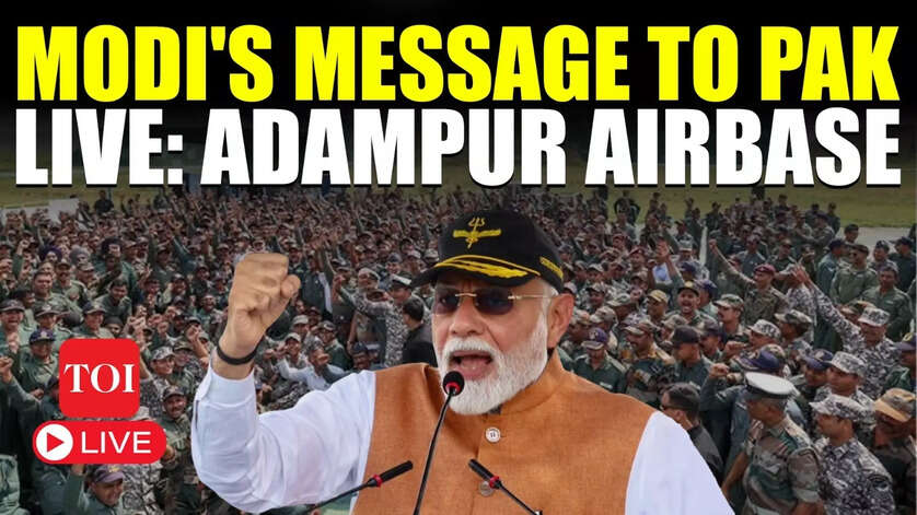 LIVE | PM Modi’s FIERCE Address From Adampur Air Base After Operation Sindoor | Pakistan | IAF