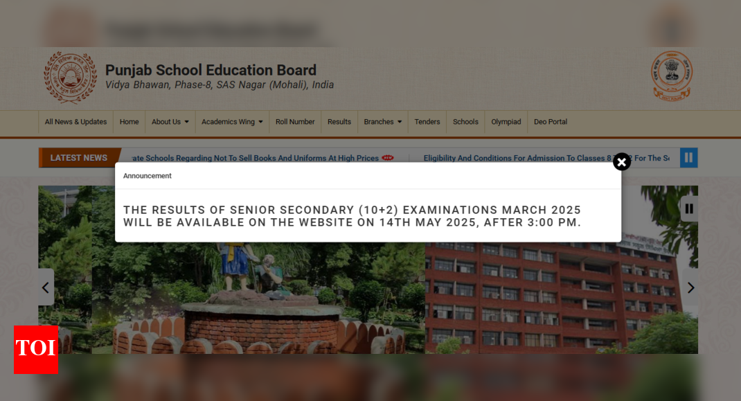 PSEB Class 12th results to release on May 14: Check timings and steps to access marksheets here
