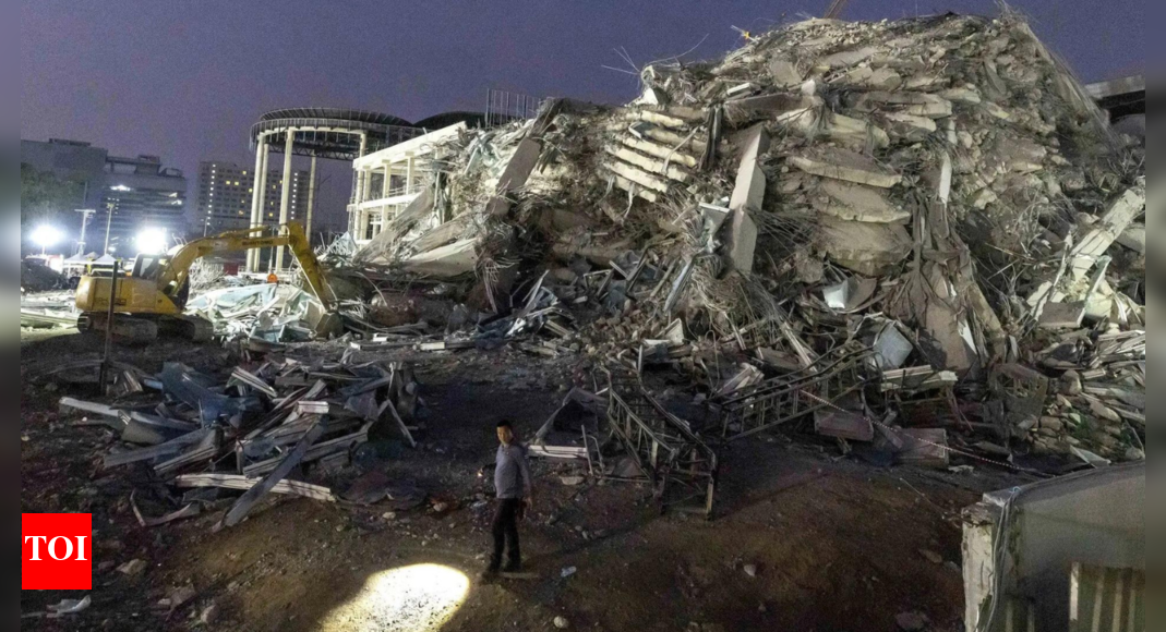 Bangkok officers finish search operation on the skyscraper that collapsed following an earthquake