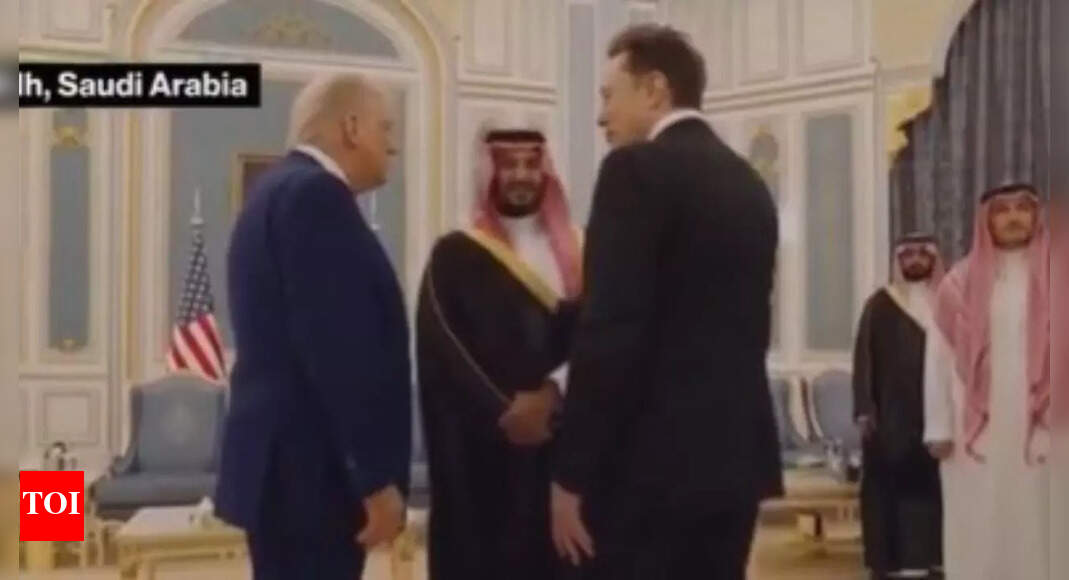 Watch: Trump introduces Elon Musk to Crown Prince Mohammed bin Salman in viral video