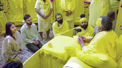 **EDS: RPT WITH ADDED POST PRODUCTION** Mathura: Cricketer Virat Kohli and his actor wife Anushka Sharma meet Premanand Ji Maharaj at the Shri Hit Radha Keli Kunj Ashram in Vrindavan, Mathura. (PTI Photo) 'Ab hum cricket hi nahi dekhenge': Angry paps confronts Virat Kohli at Mumbai airport