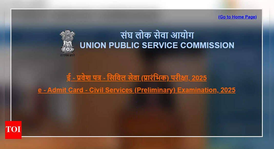 UPSC Prelims 2025 admit card released at upsc.gov.in, download CSE hall ticket here