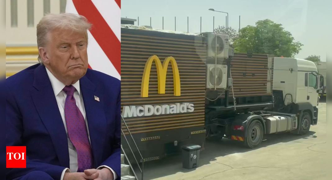McDonald’s for US President? Mobile fast food truck seen in Saudi Arabia during Donald Trump's visit