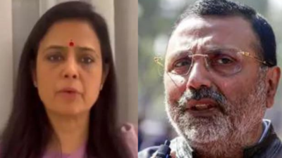 HC disposes TMC MP Mahua Moitra's plea after BJP's Nishikant Dubey removes post