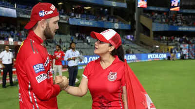 File Pic: Punjab Kings co-owner Preity Zinta with Glenn Maxwell 'It's not pretty': Preity Zinta calls out 'gender bias' after inappropriate question about Glenn Maxwell
