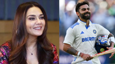Priti Zinta से पता चलता है कि उसने मुख्य रूप से विराट कोचली के लिए क्रिकेट का परीक्षण देखा, पेन का मीठा संदेश: 