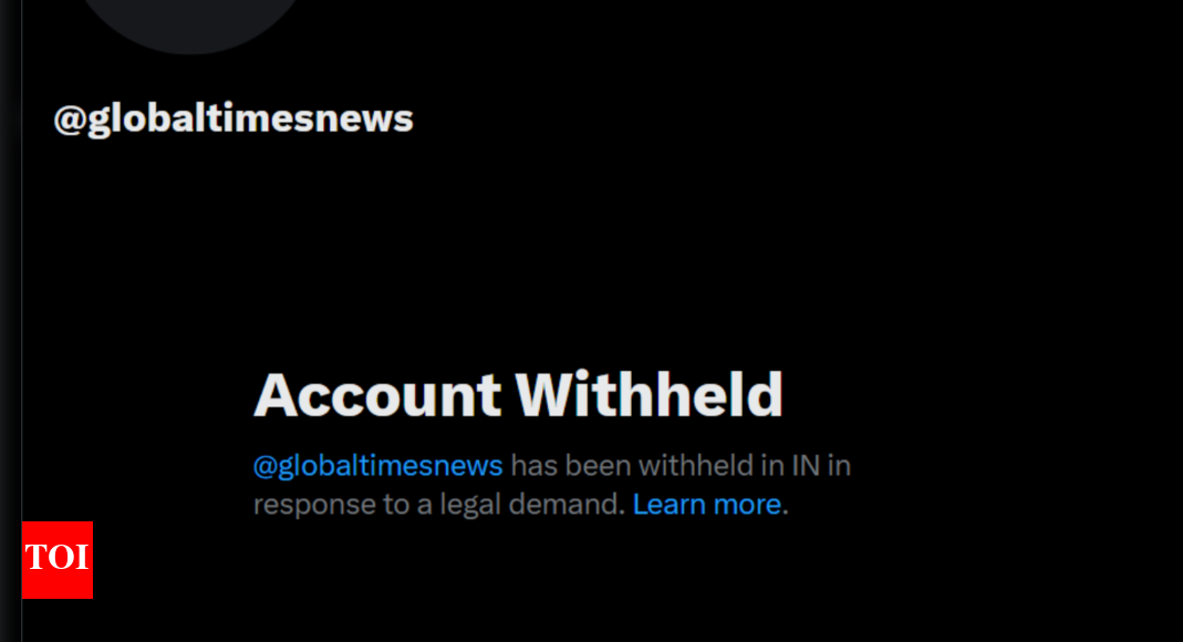 Government bans Global Times' X handle for spreading false claims on Indian forces