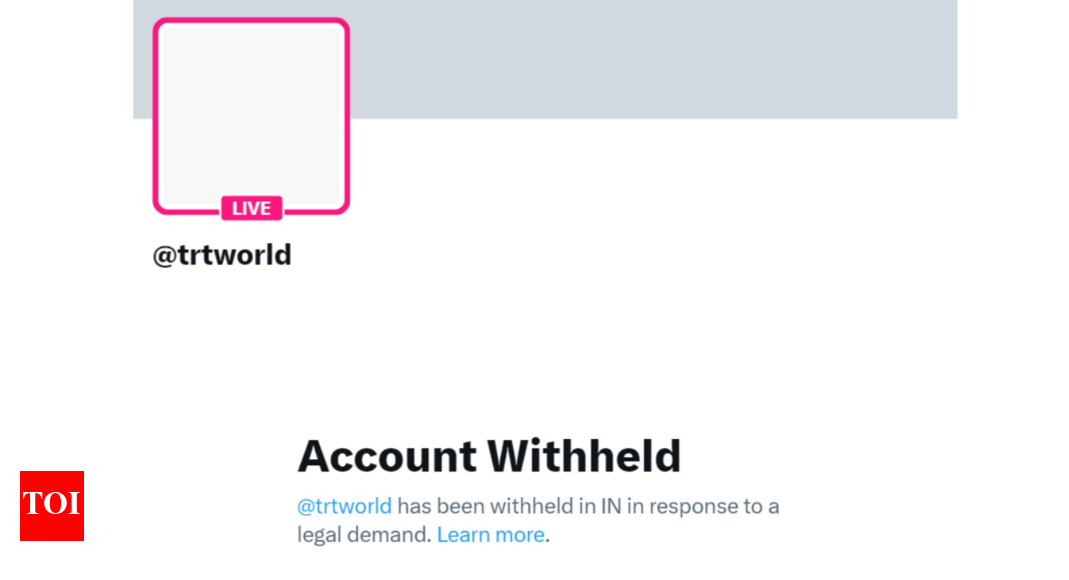 India blocks Turkey's 'TRT World' and China's 'Global Times' over misinformation