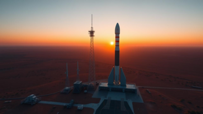 Representative Image (AI-generated) Australian-made rocket set for historic space launch
