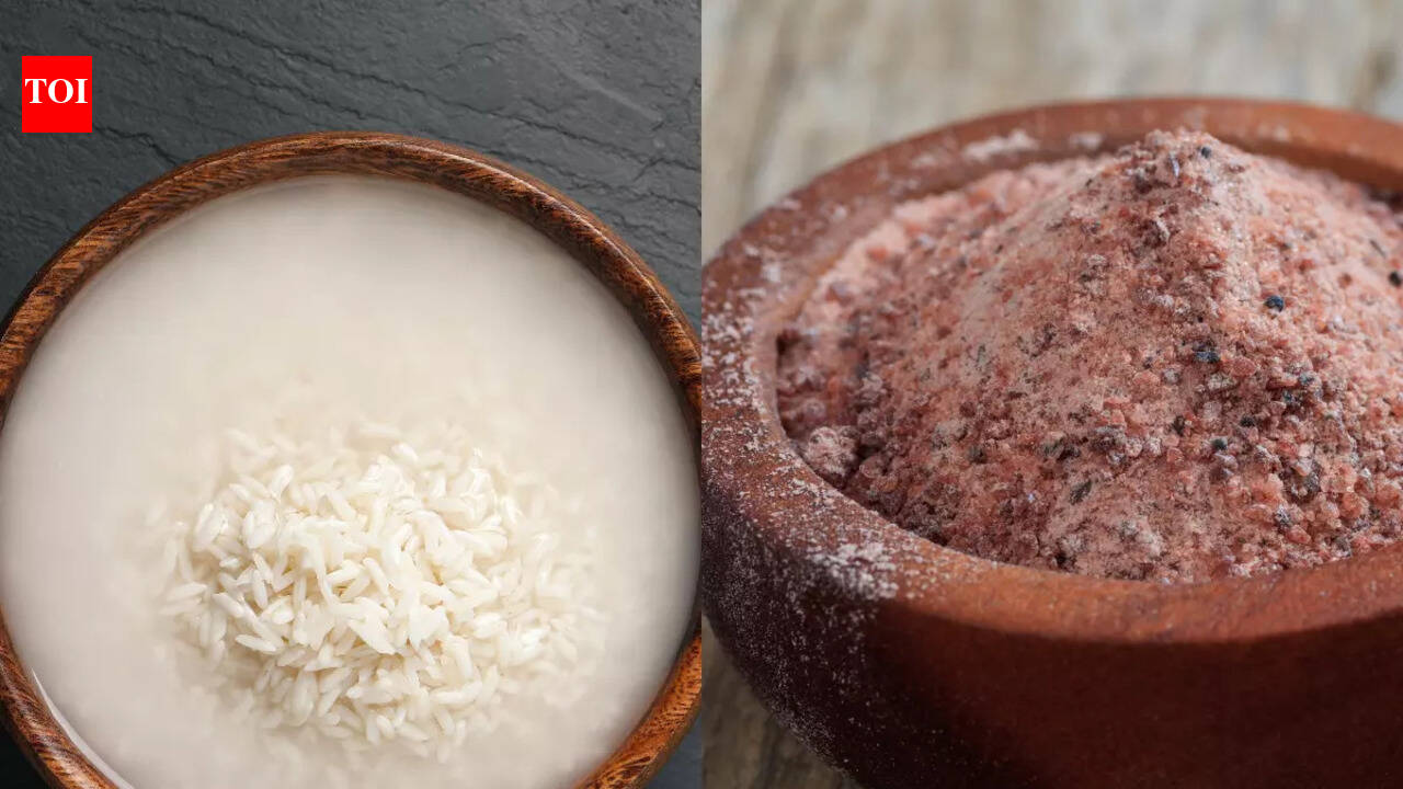 9 benefits of consuming cooked rice water with a pinch of black salt