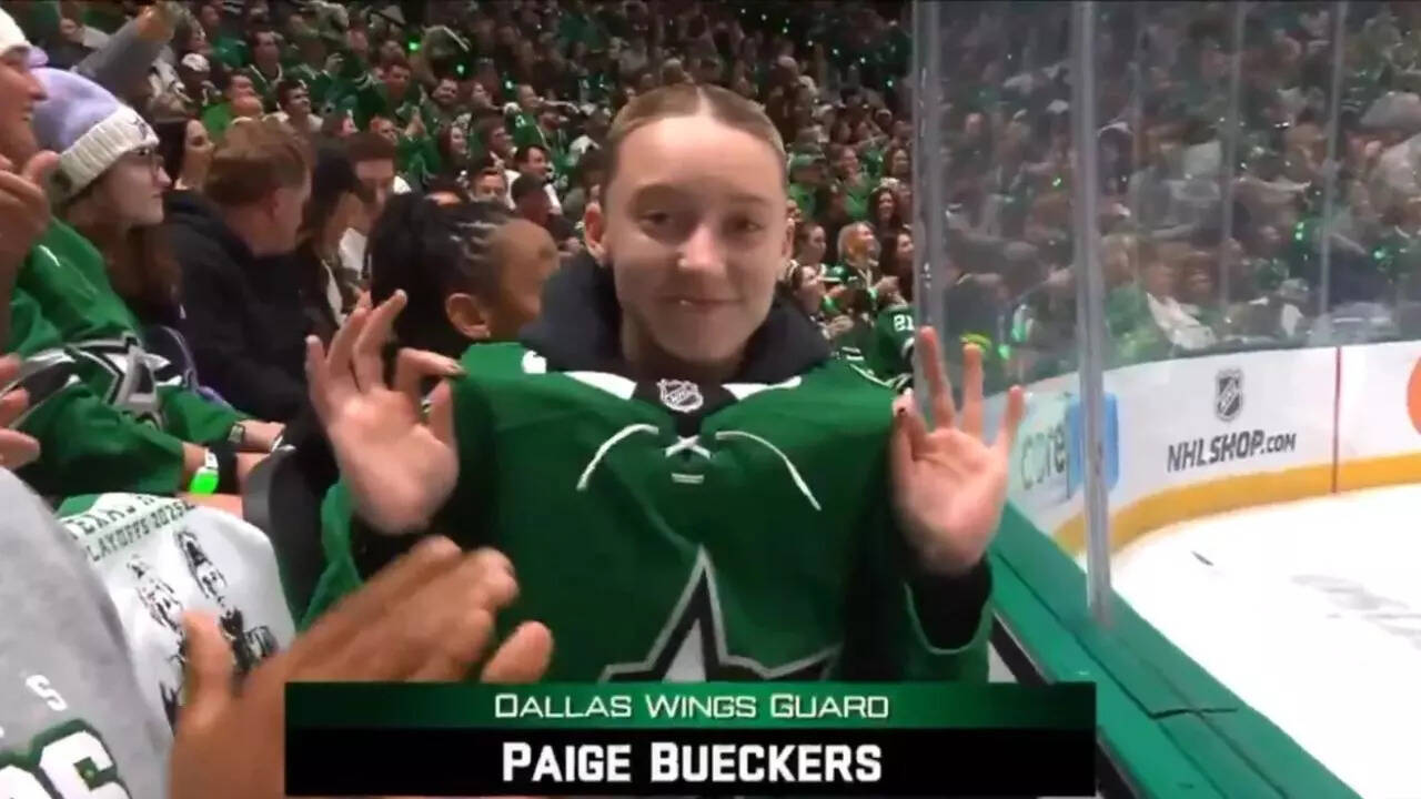 Paige Bueckers Cheers for Dallas Stars at Stanley Cup Playoffs | NHL News -  The Times of India