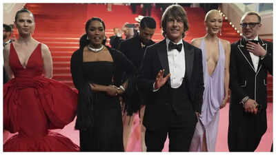 Cannes 2025: Tom Cruise's 'Mission: Impossible  Final Reckoning' gets  5-minute standing ovation; actor says 'grateful to have been able to  entertain you' | - The Times of India
