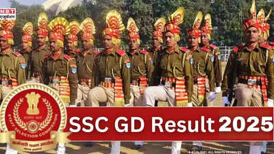 SSC GD result 2025 expected to release soon at ssc.gov.in: Check steps to access scorecards here – Times of India