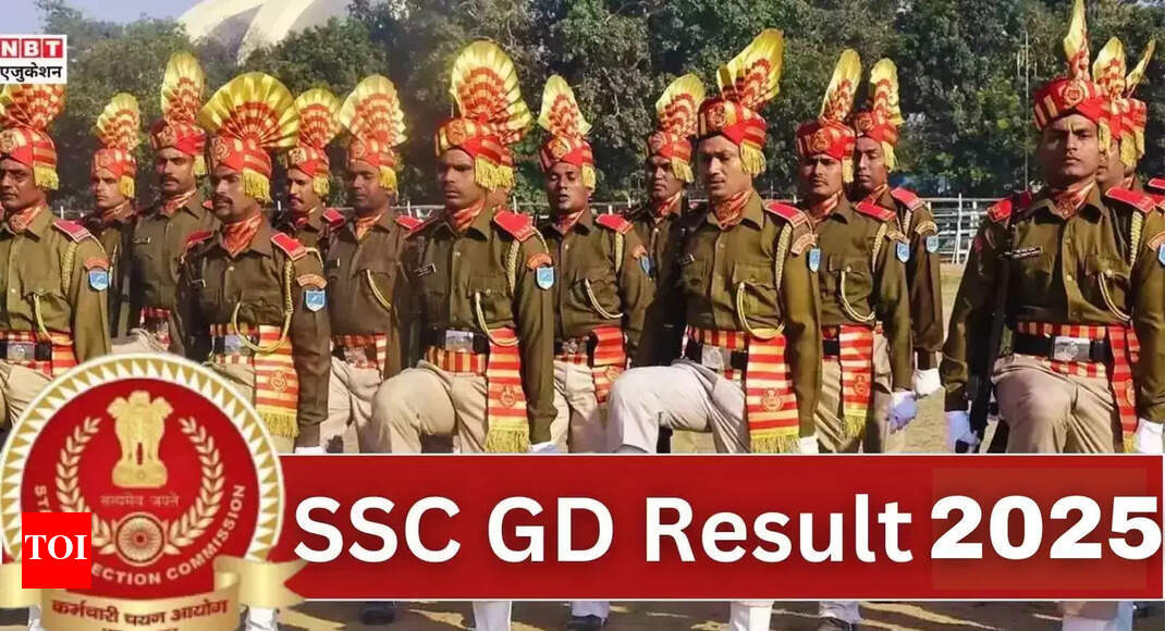 SSC GD 2025: 391,599 Candidates Shortlisted Check Full Result 2 SSC GD result 2025 expected to release soon at ssc.gov.in: Check steps to access scorecards here - Times of India