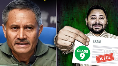  BJP mocks Tejashwi Yadav by comparing him with Air Marshal AK Bharti