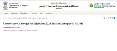 JEE Main 2025 paper 2 answer key objection window closes tomorrow: Check direct link to raise challenges here – Times of India