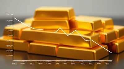 Gold rate today: Both gold and silver closed lower in domestic and international markets on Wednesday. (AI image) Gold rate today: Gold prices down Rs 7,900 per 10 grams from record highs