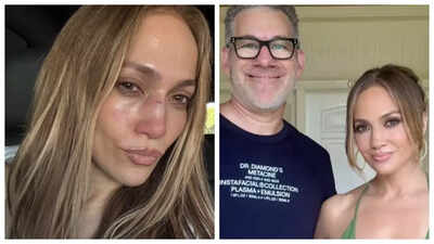 Jennifer Lopez injures face during AMA rehearsals; thanks plastic surgeon for 'stitching me up'