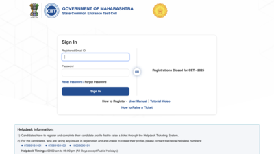 MAH CET result 2025 released for nursing, MCA, MPEd, BPEd, DPN, and integrated BHMCT courses: Check how to download scorecard – Times of India